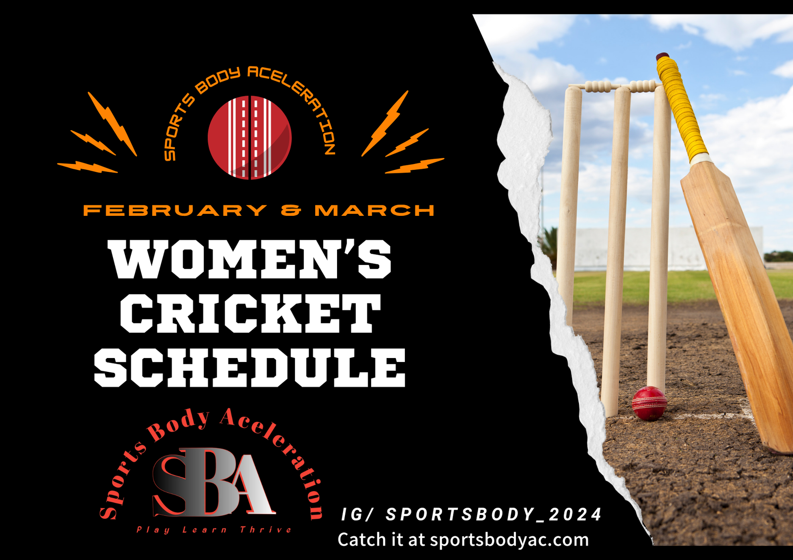 Women’s Cricket Schedule 2024